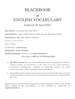 BlackBook of English Vocabulary